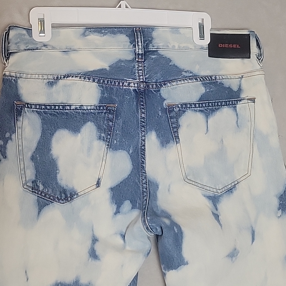 Mens Y2K Diesel Cloud Wash D Jifer Jeans RegularTapered Fit 32x27 - Picture 8 of 12
